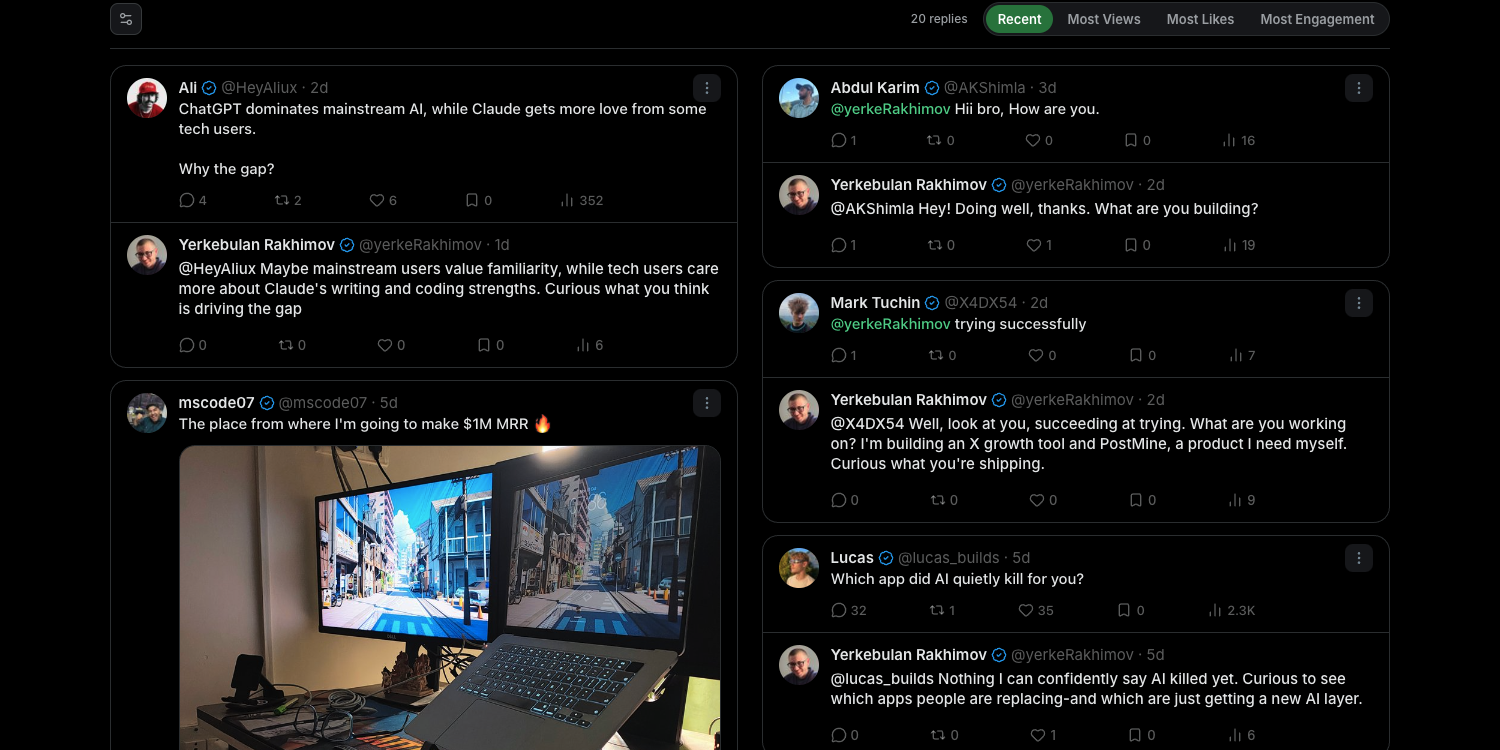 See how your replies perform