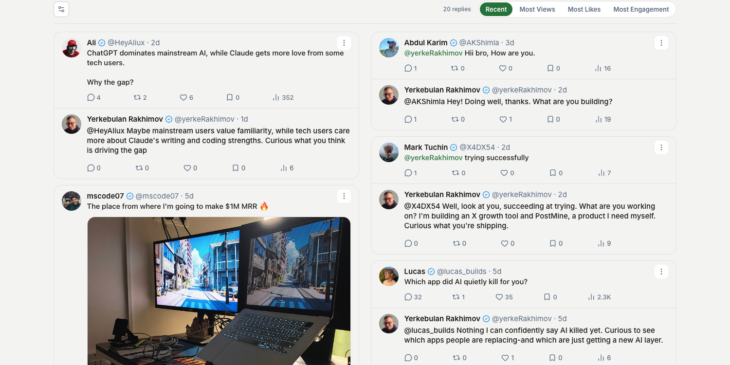 See how your replies perform
